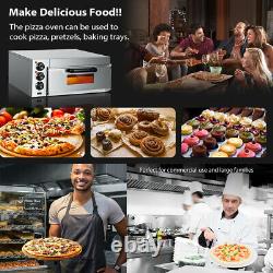 Electric Pizza Oven Countertop 14'' Pizza Oven Single Layer Deck Deluxe Pizza
