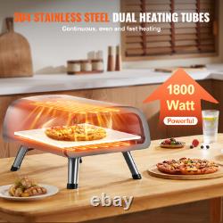 Electric Pizza Oven Countertop Pizza Maker for 12 Pizza Indoor & Outdoor