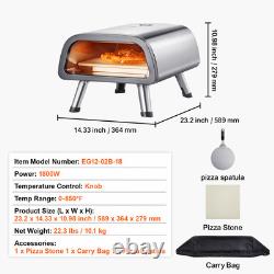 Electric Pizza Oven Countertop Pizza Maker for 12 Pizza Indoor & Outdoor