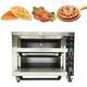 Electric Pizza Oven Double-deck Commercial Kitchen Bread Pastries Meat Oven 220v