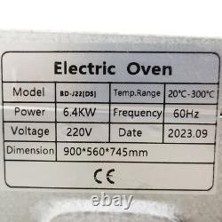 Electric Pizza Oven Double-deck Commercial Kitchen Bread Pastries Meat Oven 220V