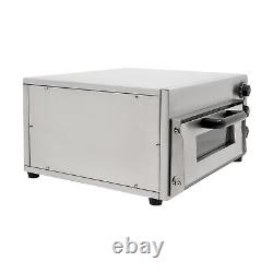 Electric Pizza Oven Single Deck Commercial Stainless Steel For 14'' Pizz1.5kw