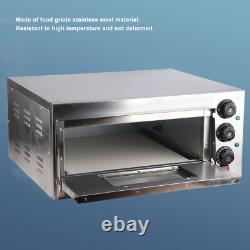 Electric Pizza Oven Stainless Steel Countertop Pizza Maker Baker Commercial Use