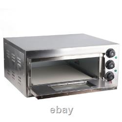 Electric Pizza Oven Stainless Steel Countertop Pizza Maker Baker Commercial Use