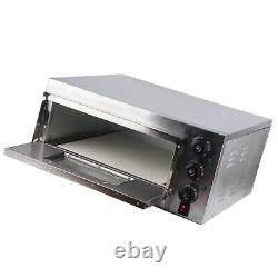 Electric Pizza Oven Stainless Steel Countertop Pizza Maker Baker Commercial Use