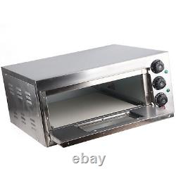 Electric Pizza Oven Stainless Steel Countertop Pizza Maker Baker Commercial Use
