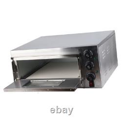 Electric Pizza Oven Stainless Steel Countertop Pizza Maker Baker Commercial Use
