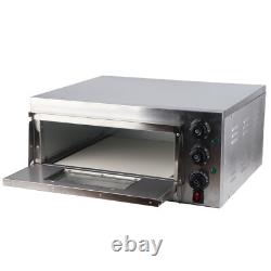 Electric Pizza Oven Stainless Steel Countertop Pizza Maker Baker Commercial Use