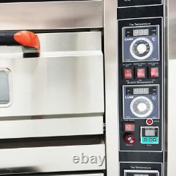Electric Pizza Oven Triple-deck Bread Pastries Meat Oven 6 Baking Sheets 220V