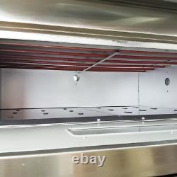 Electric Pizza Oven Triple-deck Bread Pastries Meat Oven 6 Baking Sheets 220V