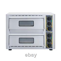 Equipex PZ-430D 26 Double Deck Sodir Countertop Pizza Oven, Fire Brick Stone