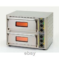 Equipex PZ-430D Countertop Pizza Oven Single Deck, 208-240v/1ph