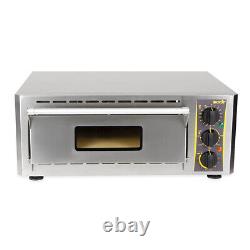Equipex PZ-430S Single Deck Sodir Countertop Pizza Oven, Fire Brick Stone, El