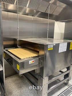 FIERO TS Series Gas Neapolitan Pizza Stone Conveyor Belt Oven