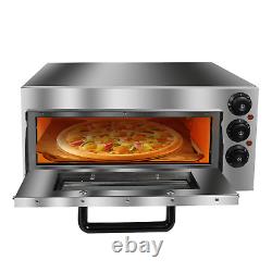 FOR 16 Pizza Commercial Electric Pizza Oven Toaster Baking Bread Single Deck