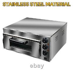 FOR 16 Pizza Commercial Electric Pizza Oven Toaster Baking Bread Single Deck