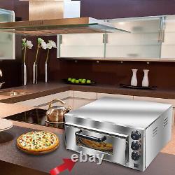 FOR 16 Pizza Commercial Electric Pizza Oven Toaster Baking Bread Single Deck