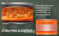 FOR 16 Pizza Commercial Electric Pizza Oven Toaster Baking Bread Single Deck