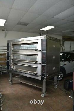 GREAT USED REVENT 3 deck commercial pizza pastry bakery oven HOUSTON TEXAS