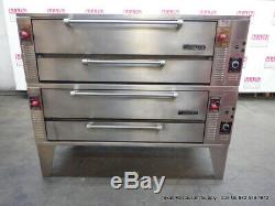 Garland GPD-60 Gas Double Deck Pizza Oven with Stone & Legs, Year 2011