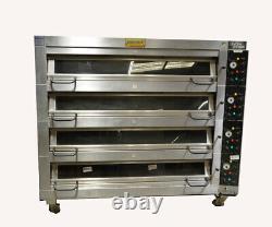 Gemini DC-44 SVEBA DAHLEN 4-Deck Commercial Bakery Pizza Oven Electric with Steam