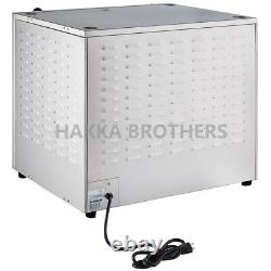 Hakka Electric 4400W Double Deck Pizza Oven Countertop Stainless Steel Bakery