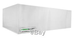 HoodMart 11' x 48 Commercial Kitchen Pizza Deck Oven Type 2 Heat and Fume Hood