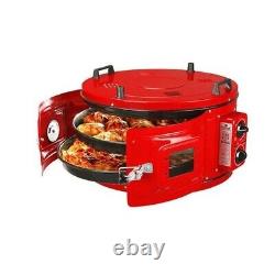 Large Commercial Countertop Double Deck Bakery Cookie Toaster Pizza Roaster Oven