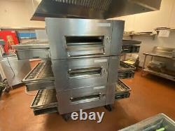 Lincoln 1600 Impinger Triple Deck Conveyer Pizza Oven Restaurant Great Condition