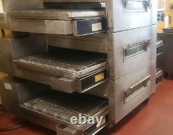 Lincoln 1600 Impinger Triple Deck Conveyer Pizza Oven Restaurant Great Condition