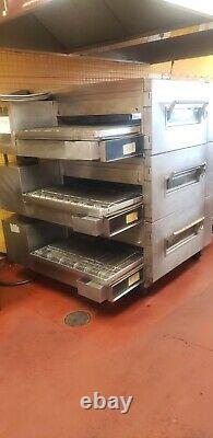 Lincoln 1600 Impinger Triple Deck Conveyer Pizza Oven Restaurant Great Condition