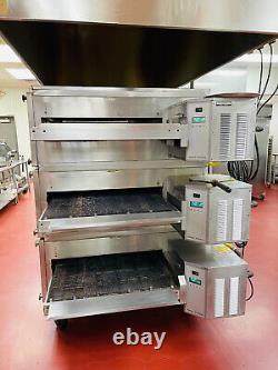 Lincoln 3270 Pizza Oven triple stack