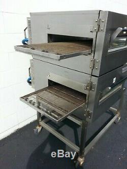 Lincoln Impinger 1116 Double Deck Gas Conveyor Pizza Ovens Belt Width 18