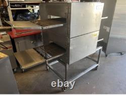 Lincoln Impinger 1116 Double Deck Gas Fired Conveyor Pizza Oven Belt Width 18