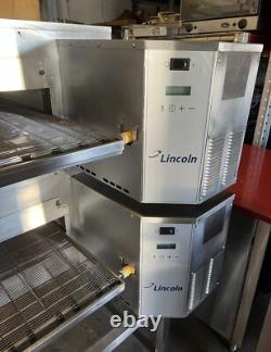 Lincoln Impinger 1116 Double Deck Gas Fired Conveyor Pizza Oven Belt Width 18