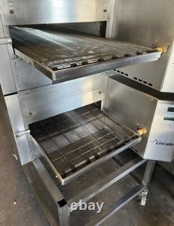 Lincoln Impinger 1116 Double Deck Gas Fired Conveyor Pizza Oven Belt Width 18