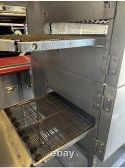 Lincoln Impinger 1116 Double Deck Gas Fired Conveyor Pizza Oven Belt Width 18