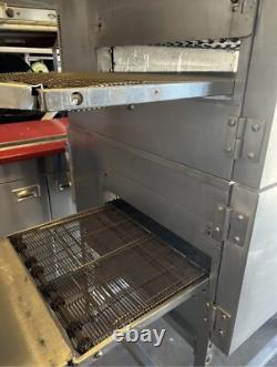 Lincoln Impinger 1116 Double Deck Gas Fired Conveyor Pizza Oven Belt Width 18