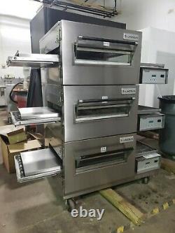 Lincoln Impinger 1116 Triple Deck Conveyor Pizza Oven Belt Width 18