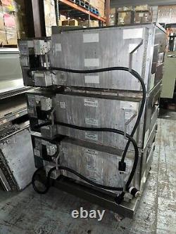 Lincoln Impinger 1132-000-U Triple Stack Electric Conveyor Pizza Oven