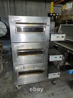 Lincoln Impinger 1132-000-U Triple Stack Electric Conveyor Pizza Oven