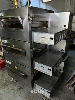 Lincoln Impinger 1132-000-U Triple Stack Electric Conveyor Pizza Oven