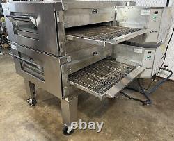 Lincoln Impinger 1600 Nat. Gas Dbl. Stack Conveyor Pizza Ovens. VIDEO DEMO