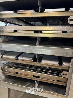 Lincoln Impinger 1600 Nat. Gas Dbl. Stack Conveyor Pizza Ovens. VIDEO DEMO