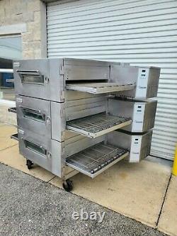 Lincoln Impinger 1600 Natural Gas Triple Stack 32 Conveyor Pizza Ovens