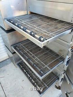 Lincoln Impinger 1600 Natural Gas Triple Stack 32 Conveyor Pizza Ovens