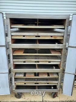 Lincoln Impinger 1600 Natural Gas Triple Stack 32 Conveyor Pizza Ovens