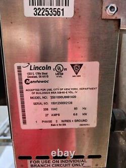 Lincoln Impinger 2501 Double Deck Electric Conveyor Pizza Oven