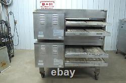 Lincoln Impinger X2 3262-2SS Double Deck Stack Split Belt Conveyor Pizza Oven