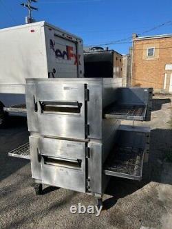 Lincoln impinger conveyor pizza oven double deck gas food truck restaurant